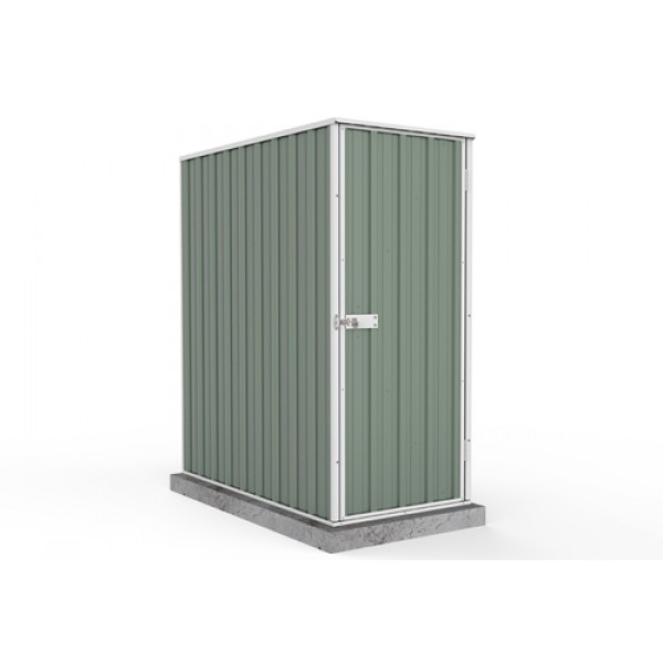 Absco Colorbond Ezislim Flat Roof Garden Shed Small Garden Sheds 0.78m x 1.52m x 1.80m 08151FK 